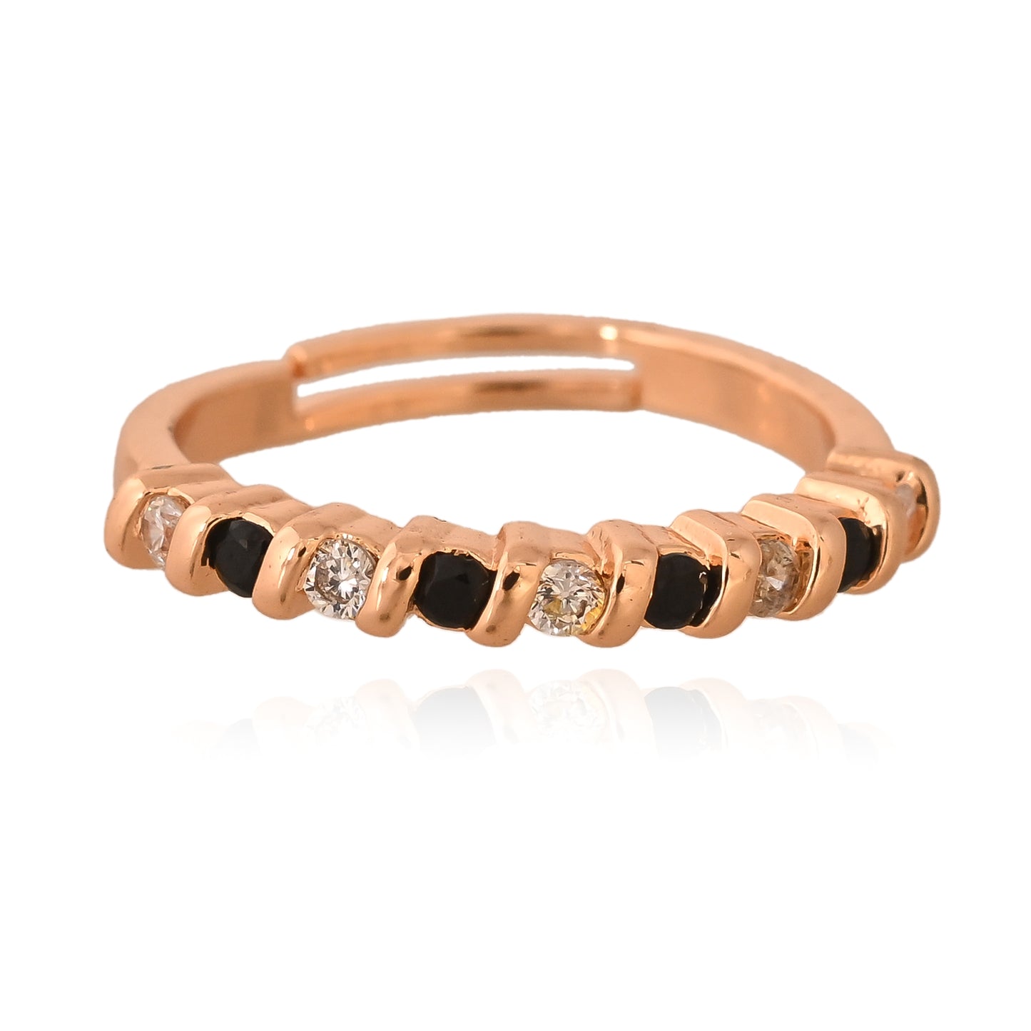 Moonbeam Row Ring