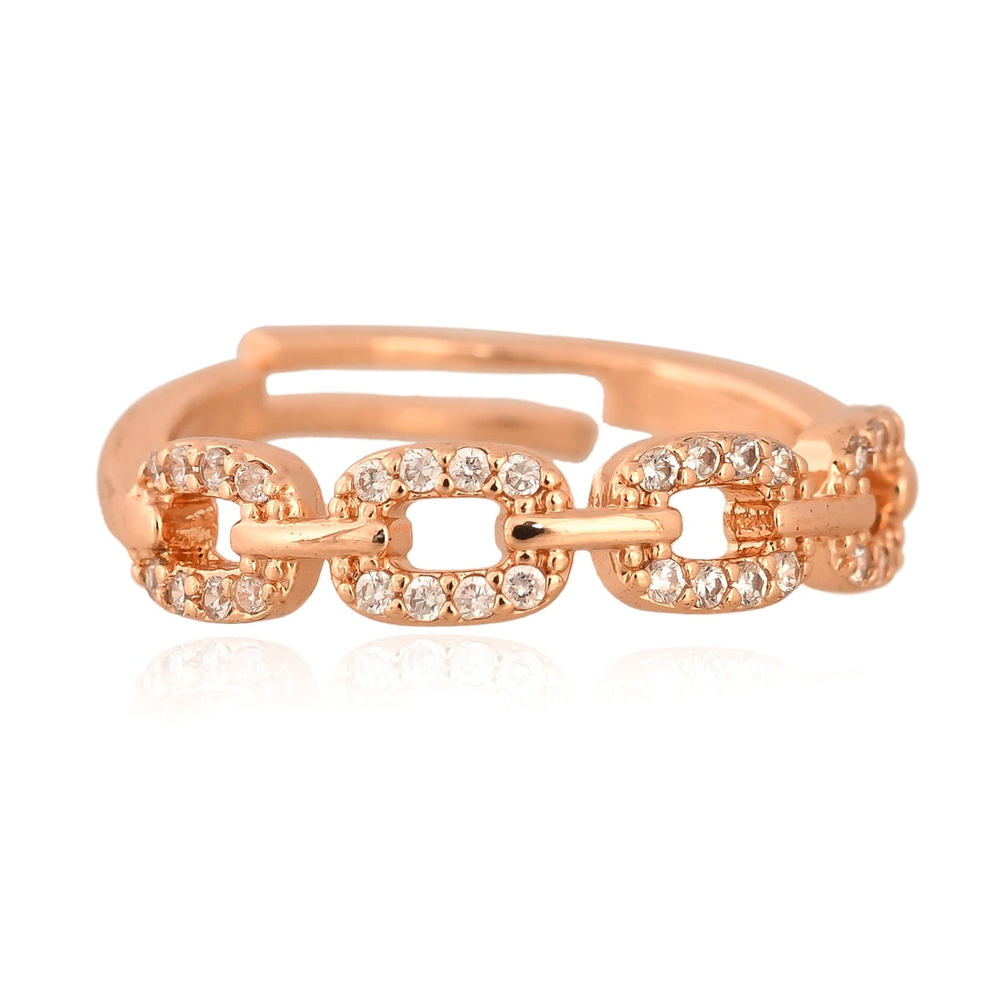 Crystal Chain-Link Ring