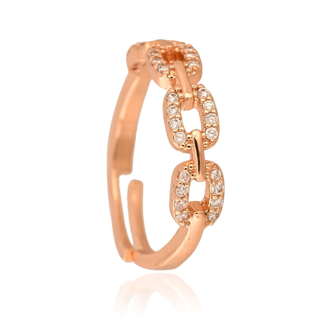 Crystal Chain-Link Ring