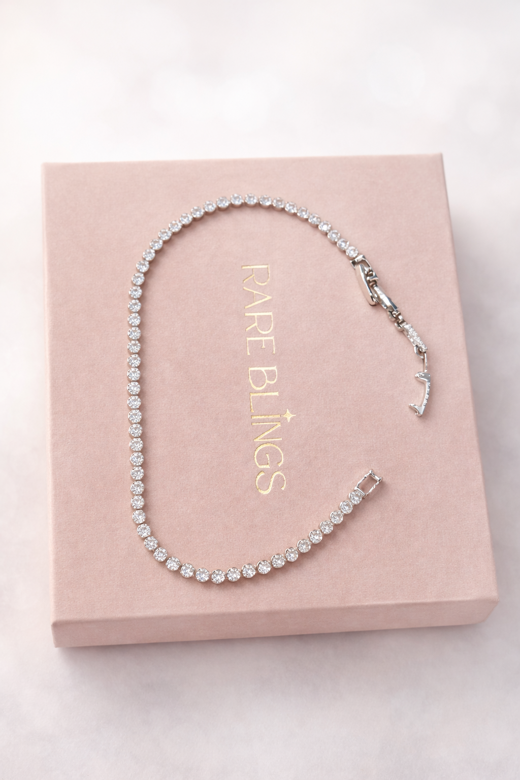 Silver Luminous Tennis Bracelet