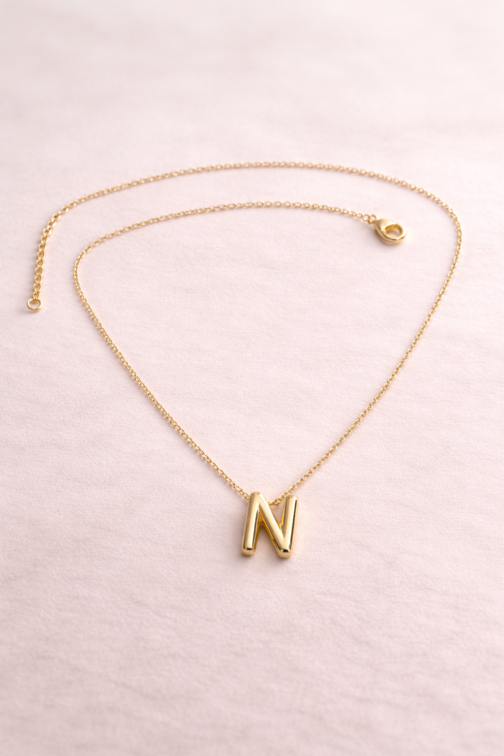 Bold Initial Necklace – Letter N
