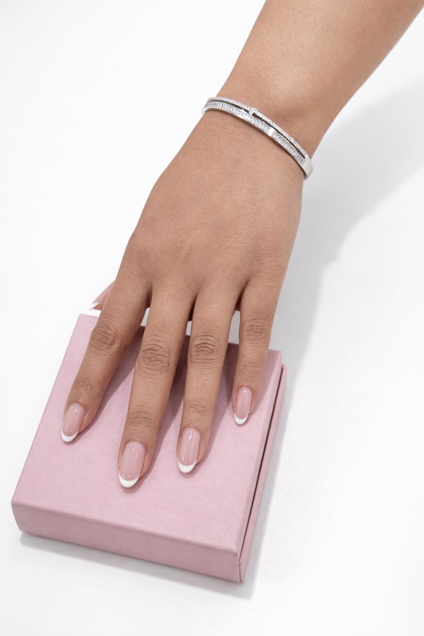 Starlit Crystal Bangle Bracelet