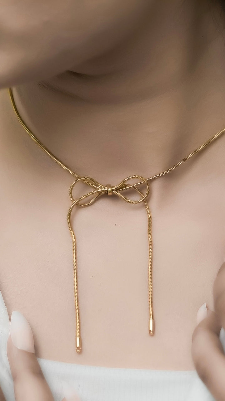Petal Knot necklace