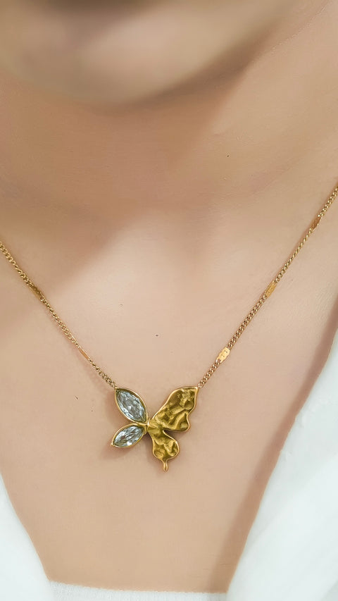 Lily Wings Pendants with Chain