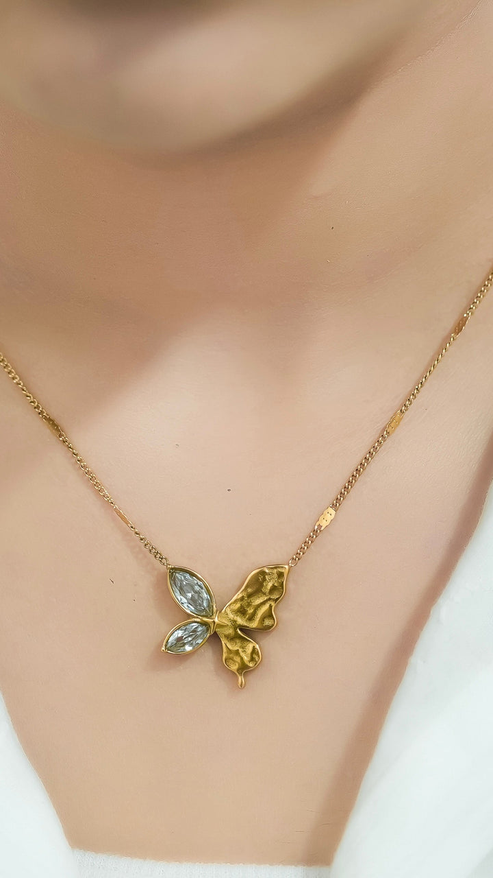 Lily Wings Pendants with Chain
