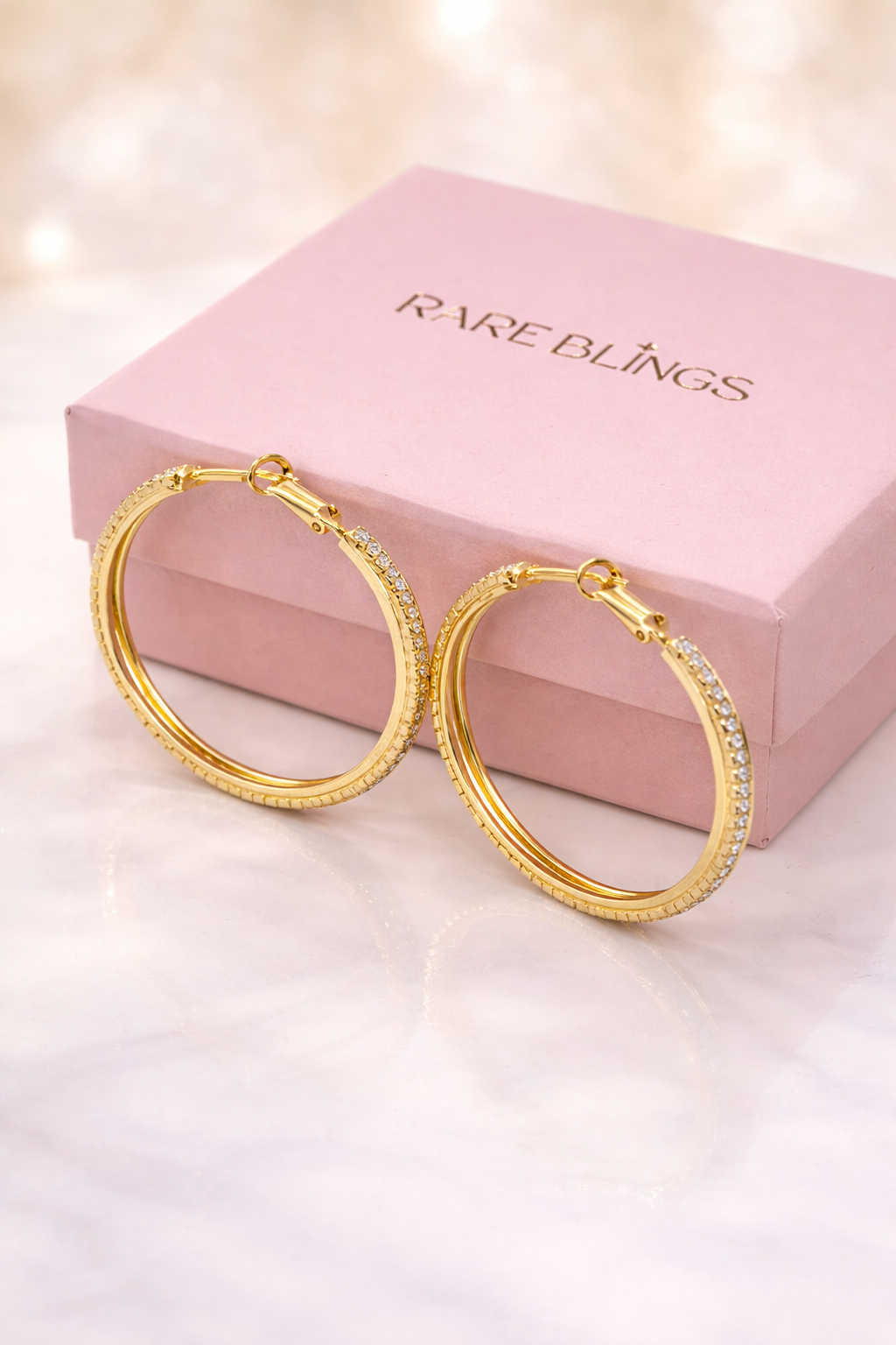 Lustre Dual Hoops