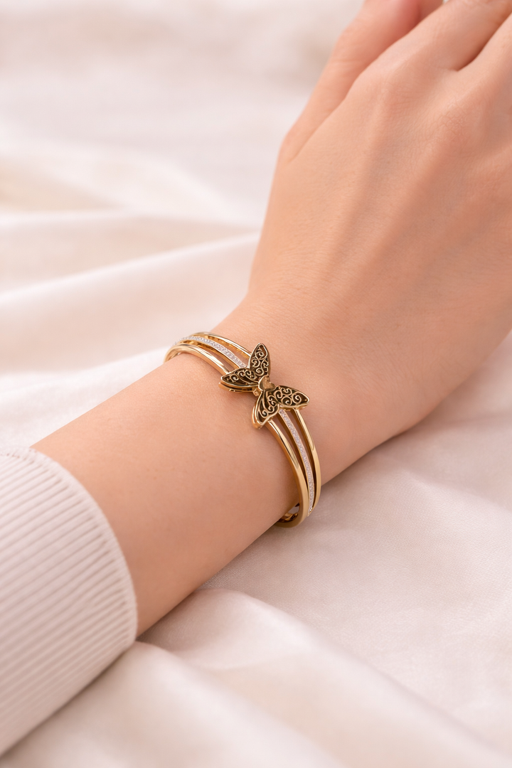 Butterfly Bangle Bracelet