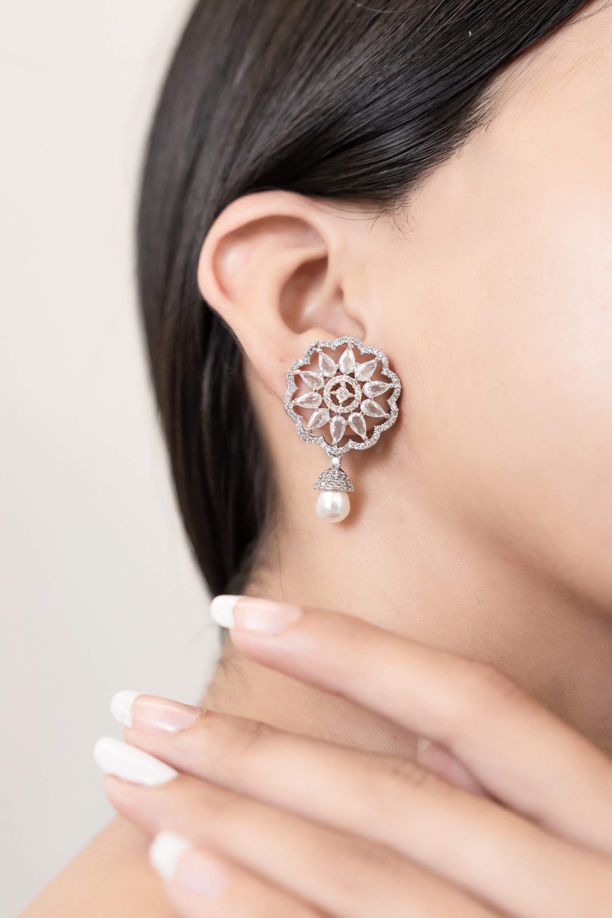 Gemstone Dewdrop Earrings