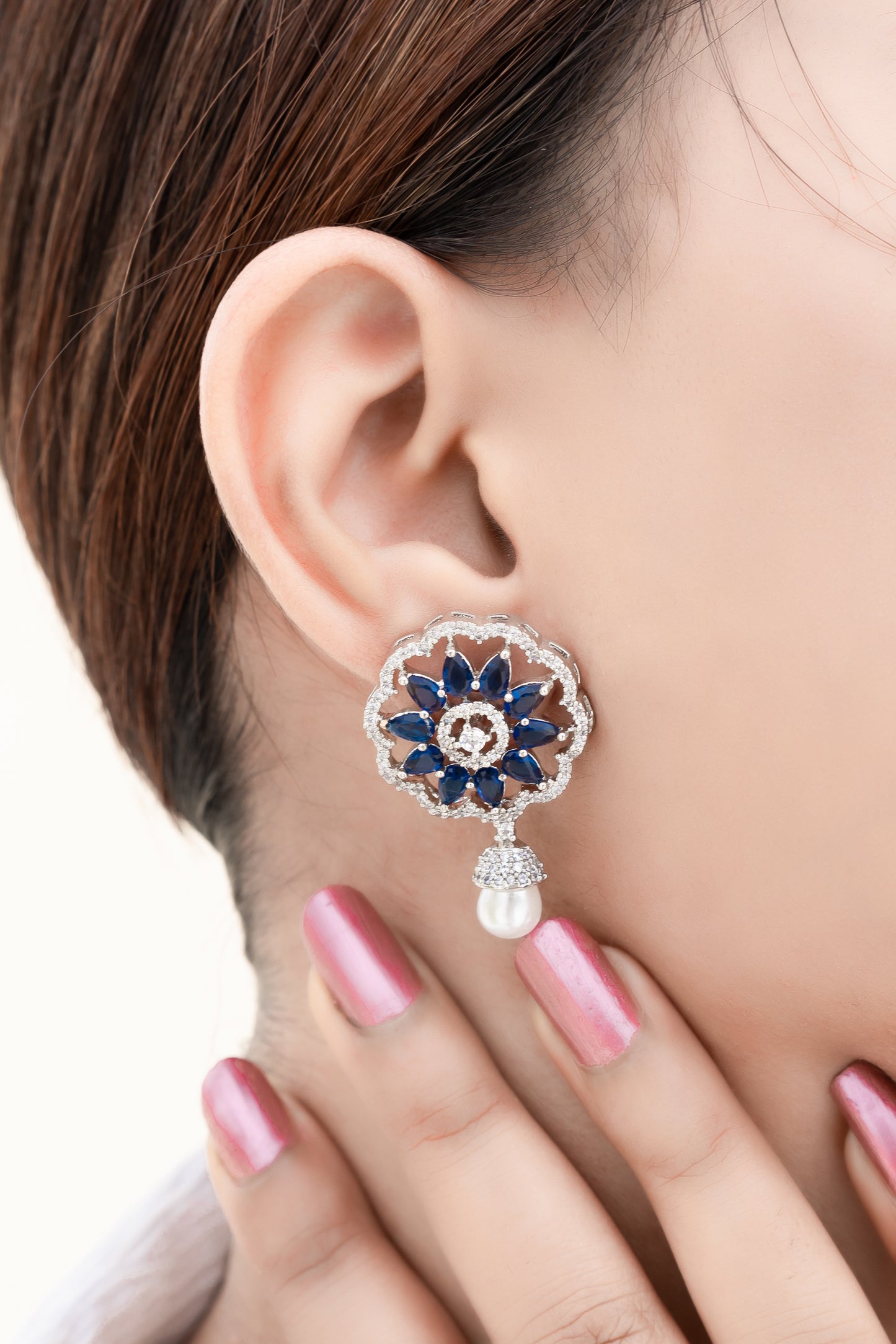 Gemstone Dewdrop Earrings