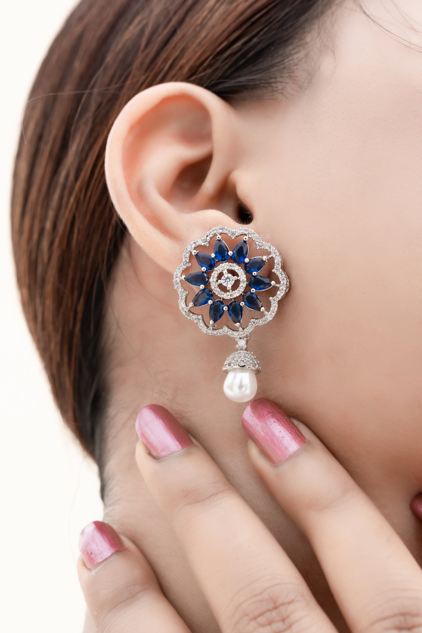 Gemstone Dewdrop Earrings