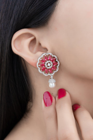 Gemstone Dewdrop Earrings