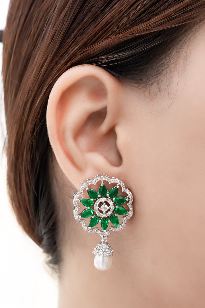 Gemstone Dewdrop Earrings