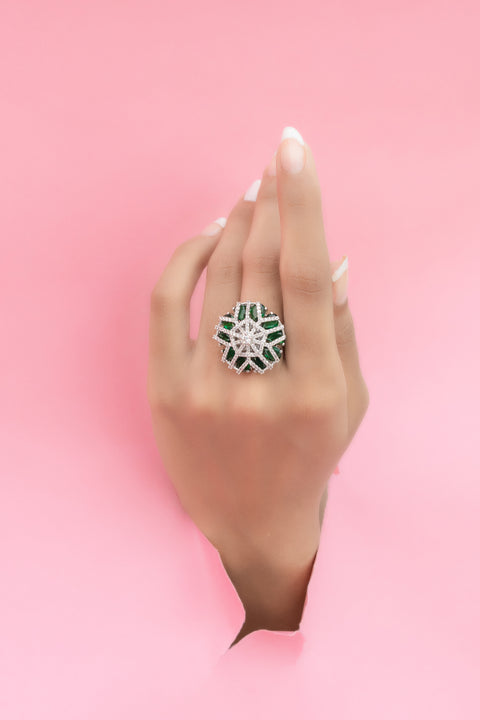 Starburst Shimmer Ring