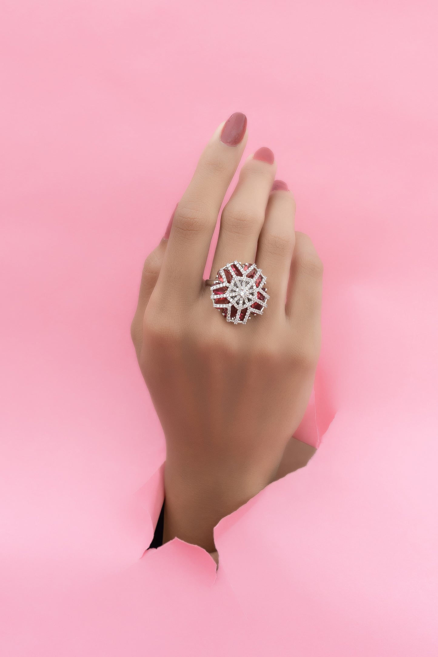 Starburst Shimmer Ring