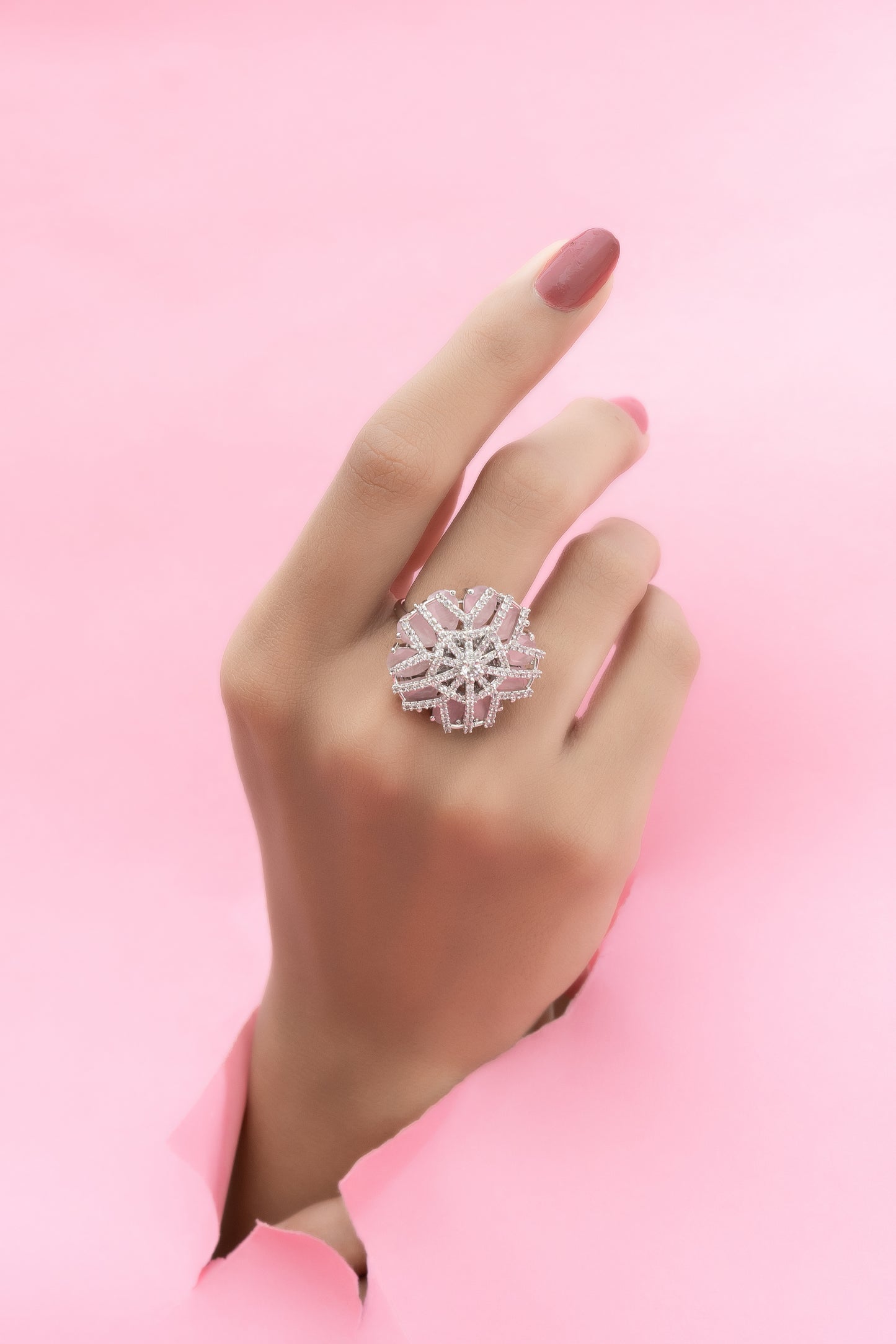 Starburst Shimmer Ring