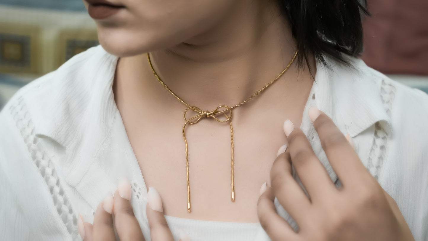 Petal Knot necklace