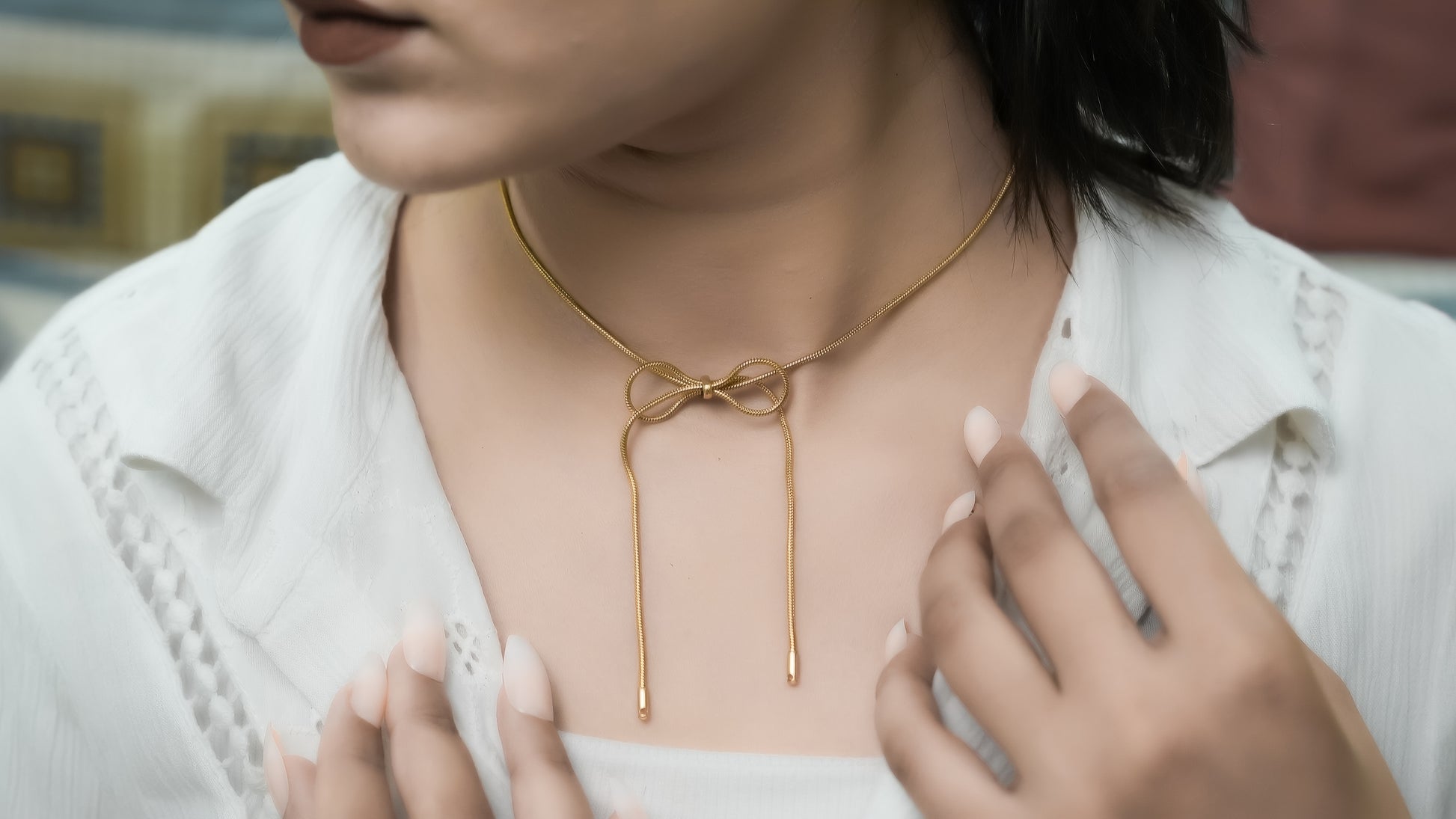Petal Knot necklace