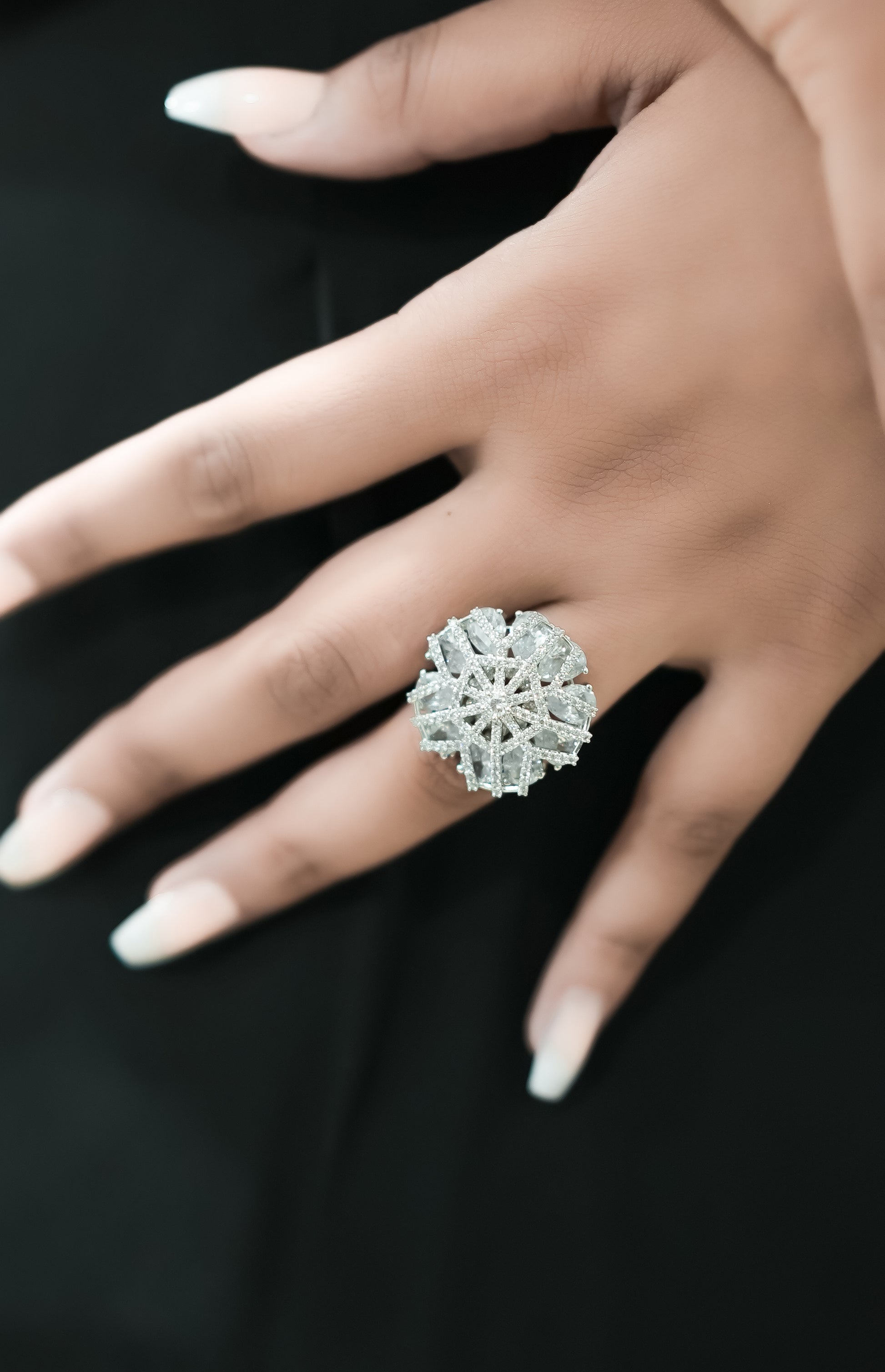 Starburst Shimmer Ring
