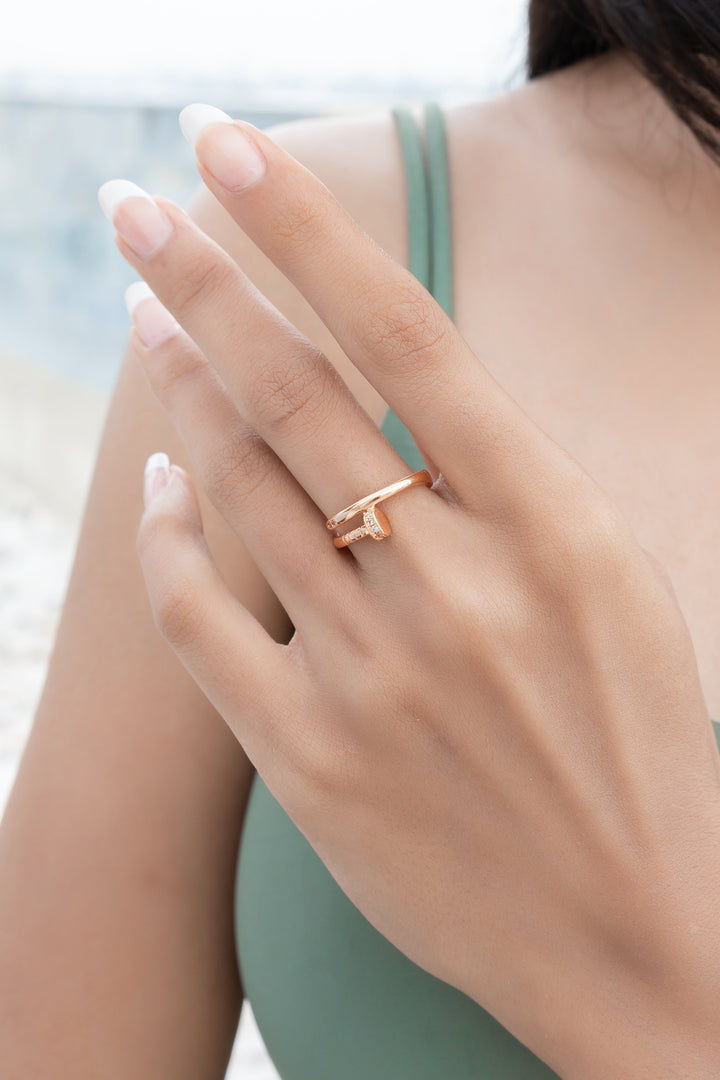 Gilded Bolt Ring
