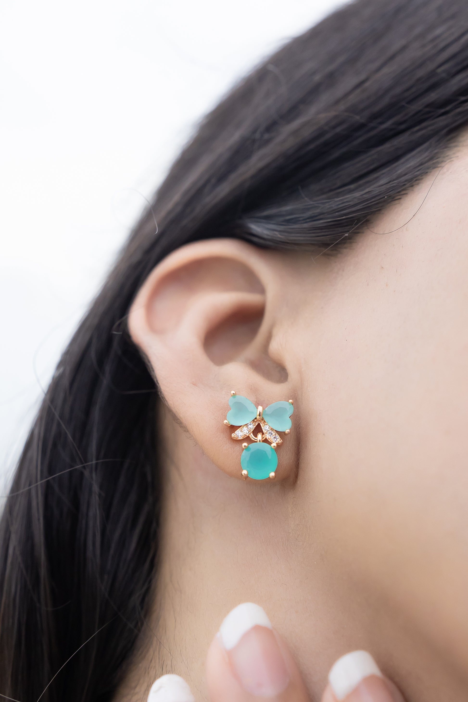Rosé Bloom Studs