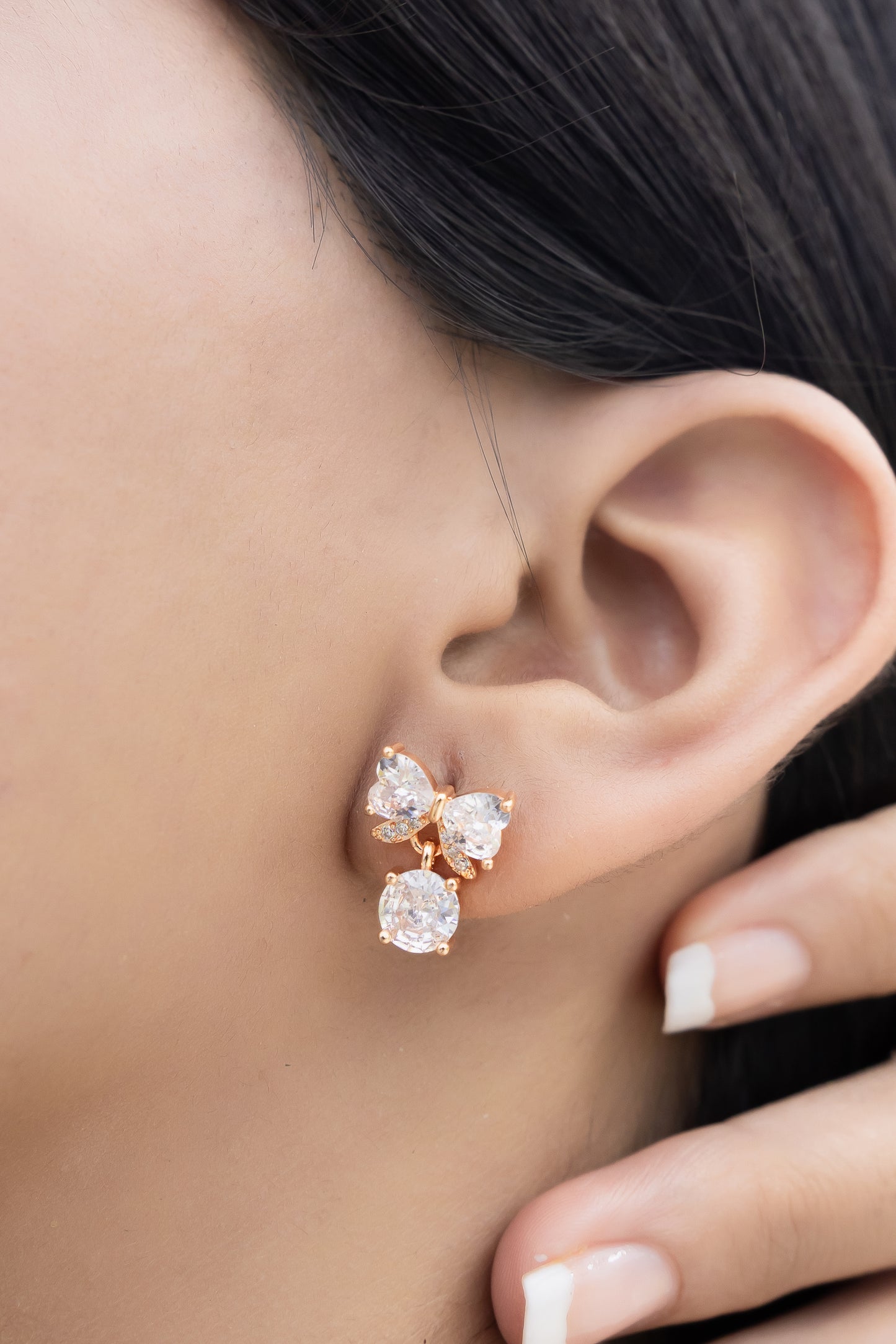 Rosé Bloom Studs