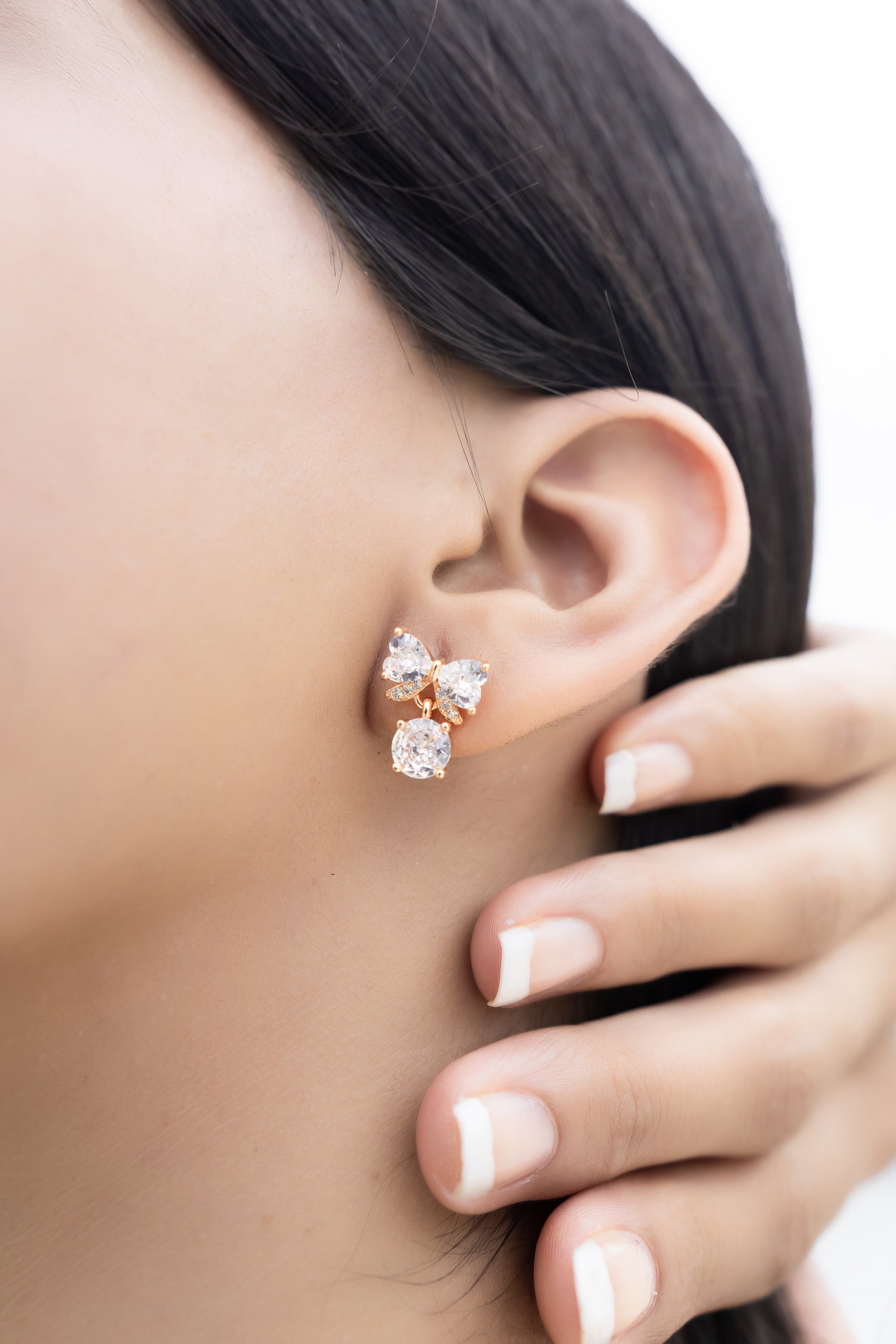 Rosé Bloom Studs