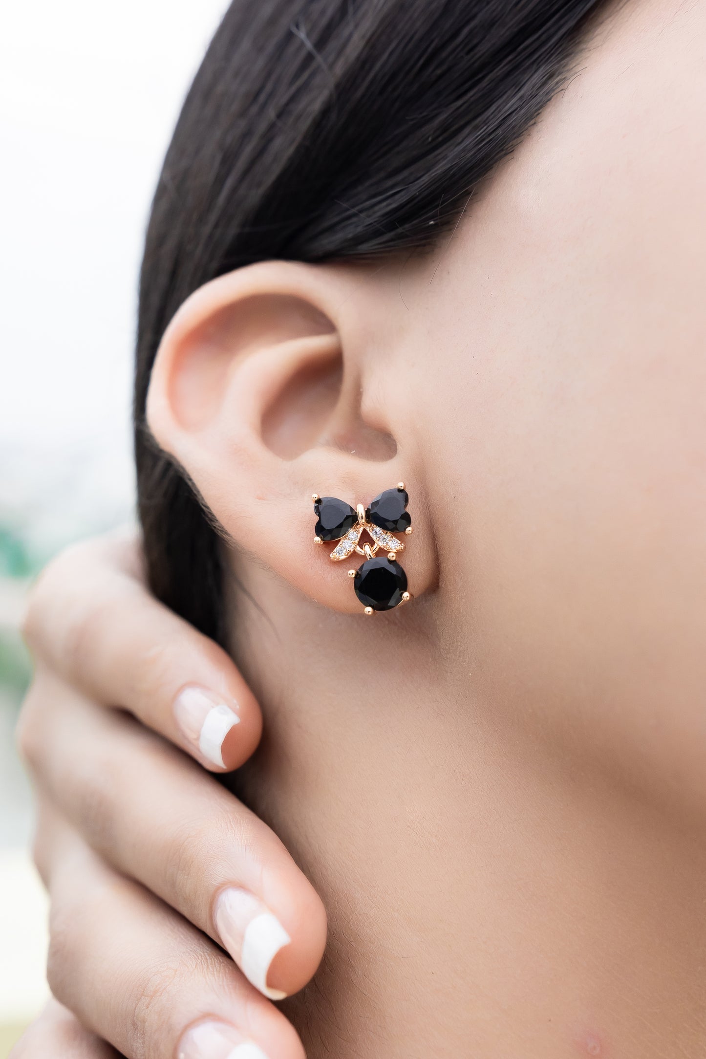 Rosé Bloom Studs