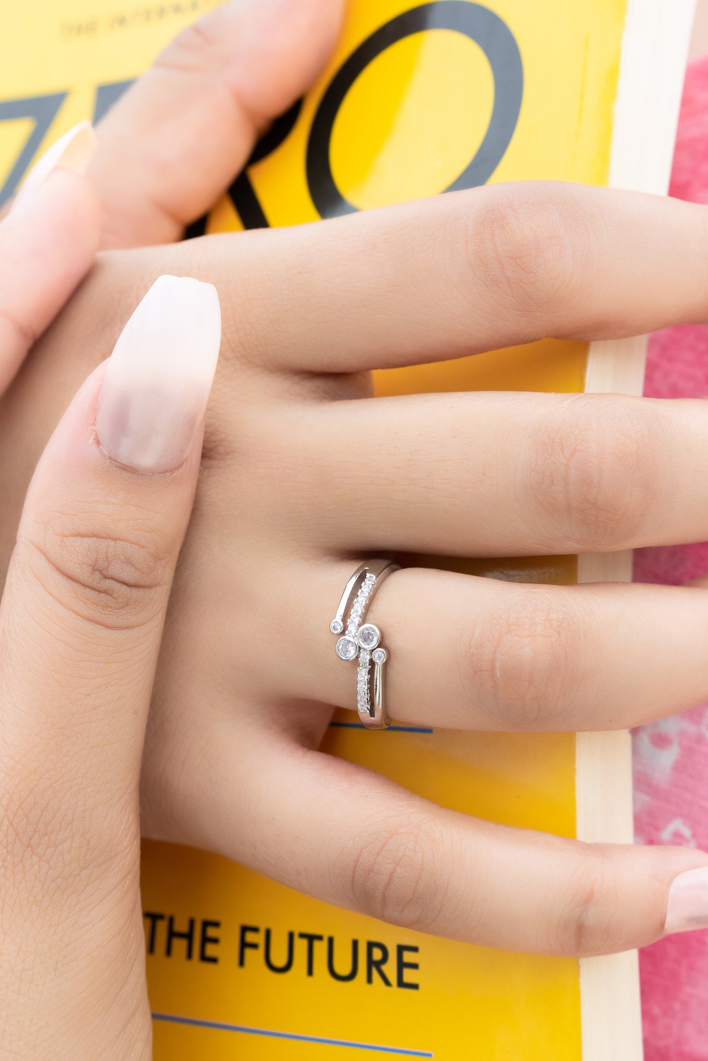 Starlit Halo Ring