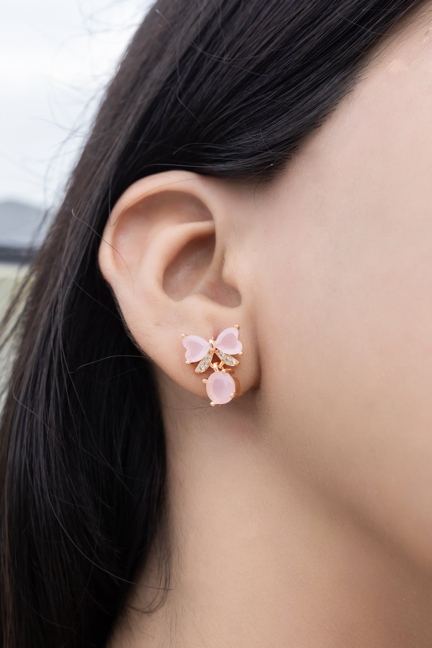 Rosé Bloom Studs