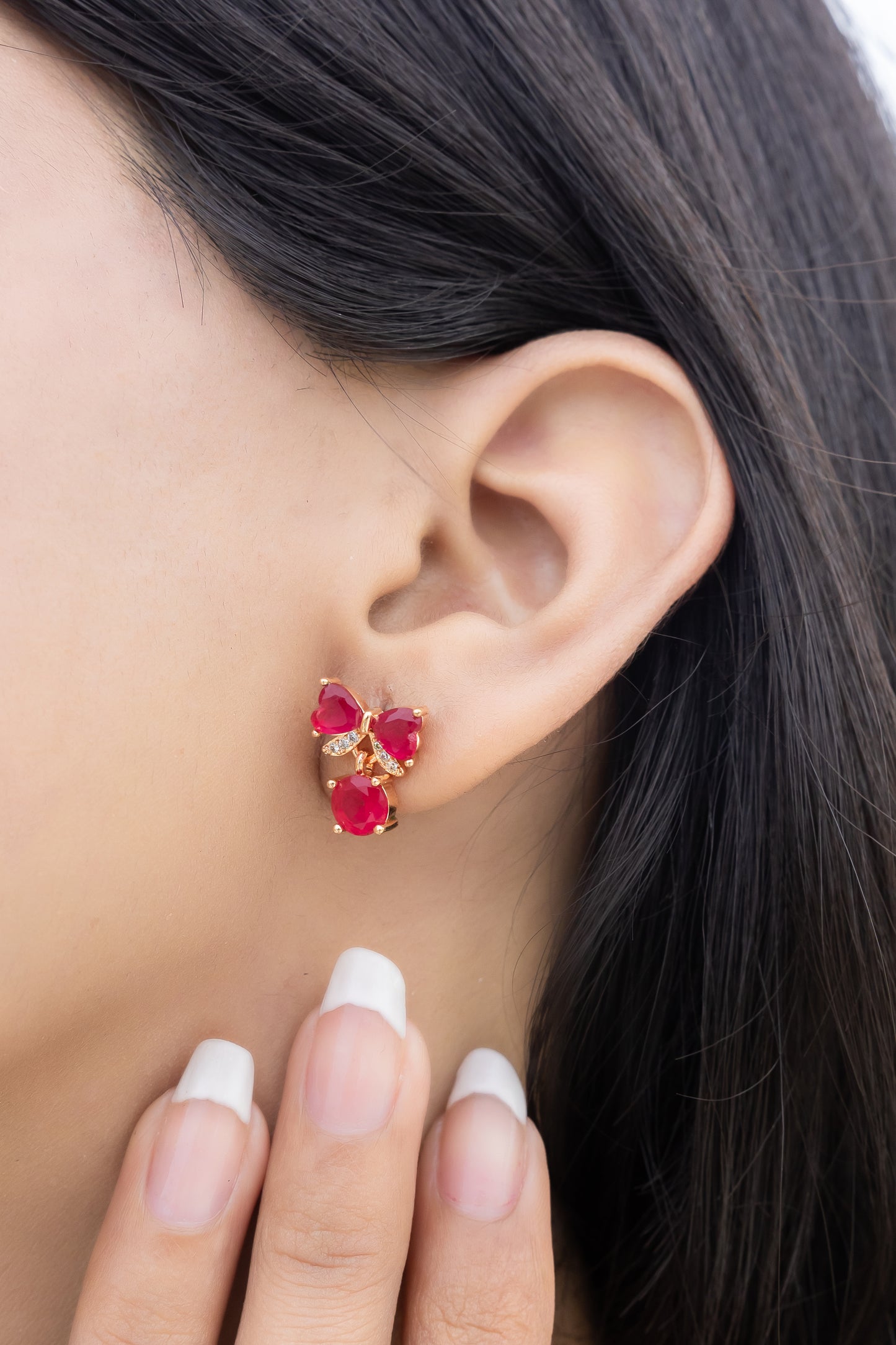 Rosé Bloom Studs
