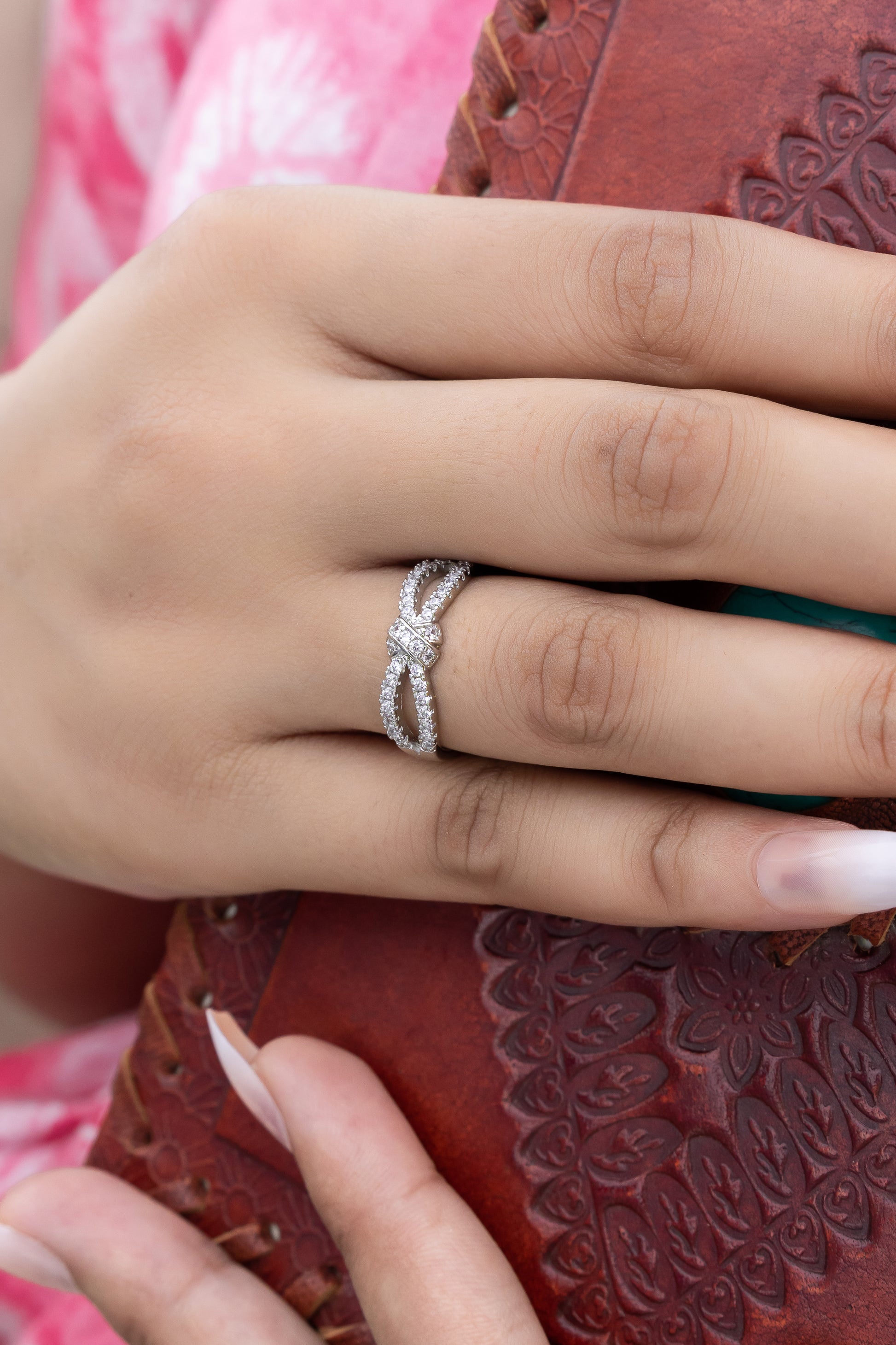 Diamond Whisper Bow Ring