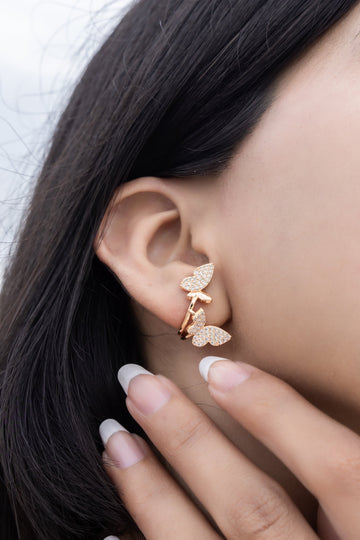 Dual Butterfly Studs