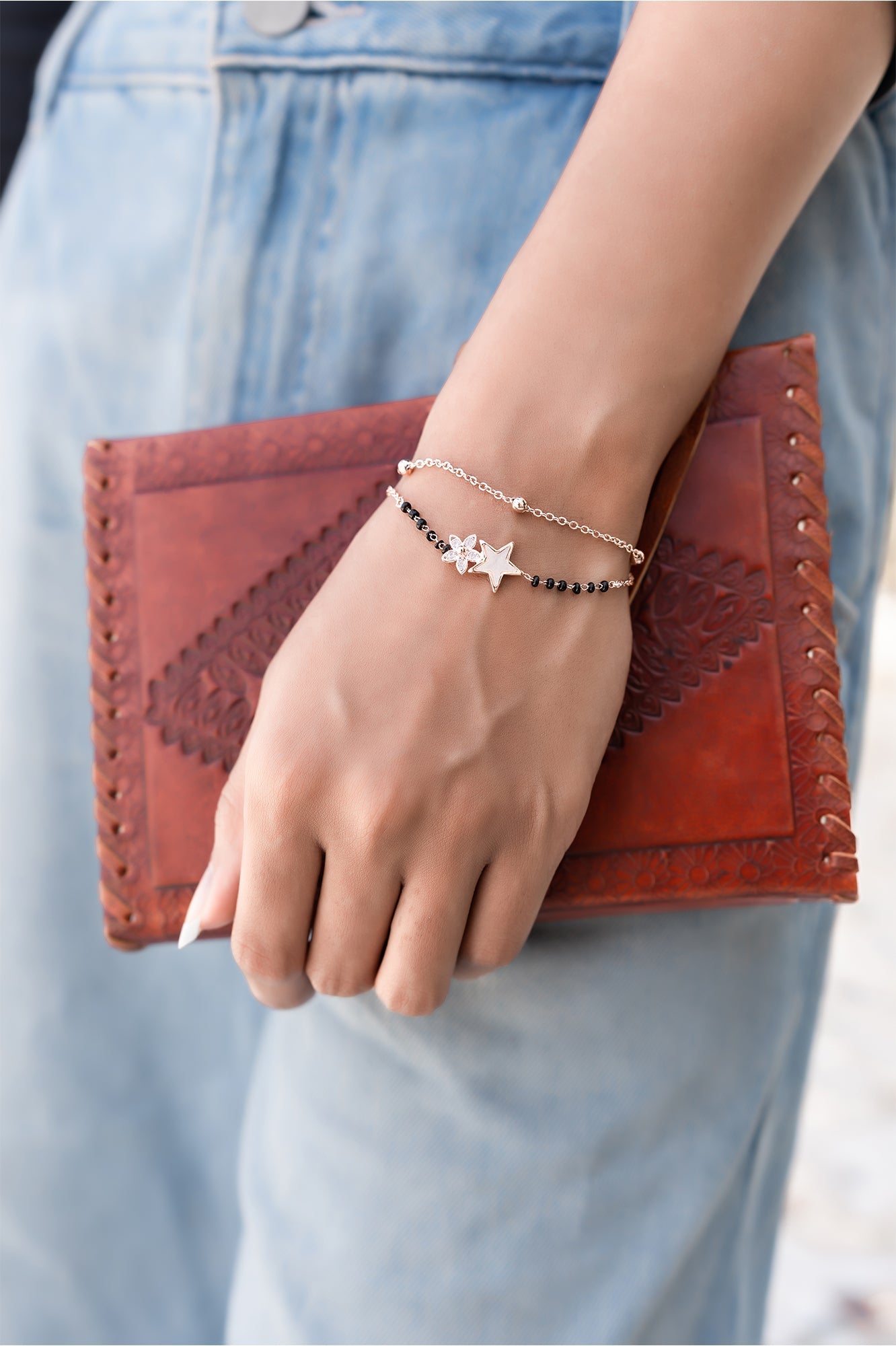 Star Charm Mangalsutra Bracelet