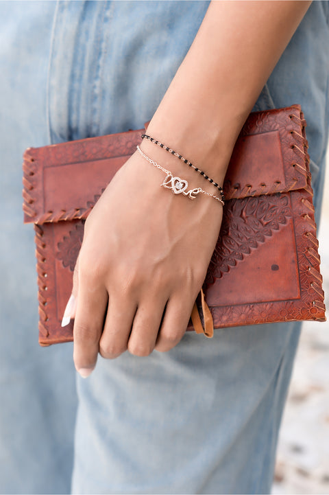 Love Charm Mangalsutra Bracelet