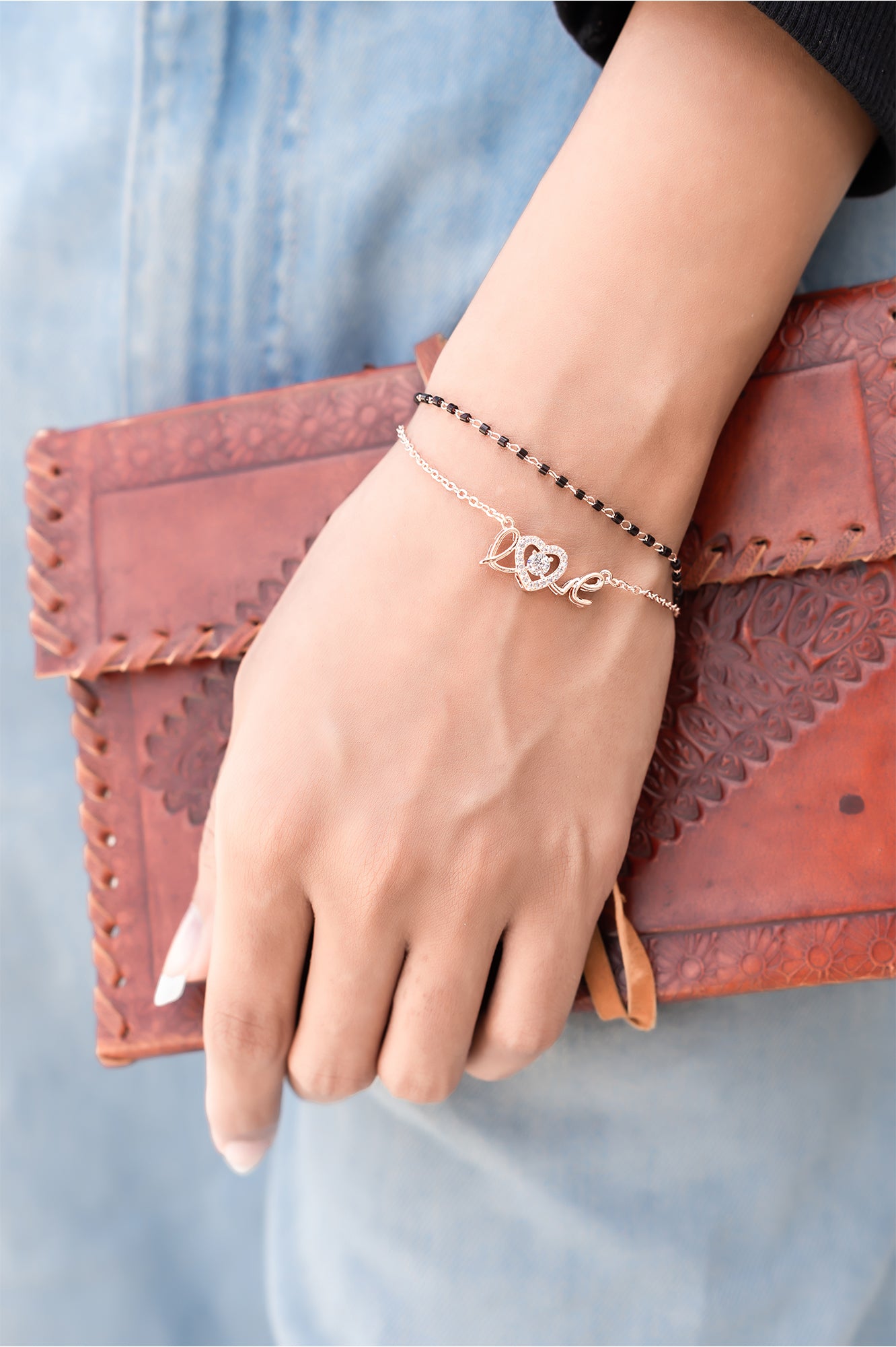 Love Charm Mangalsutra Bracelet