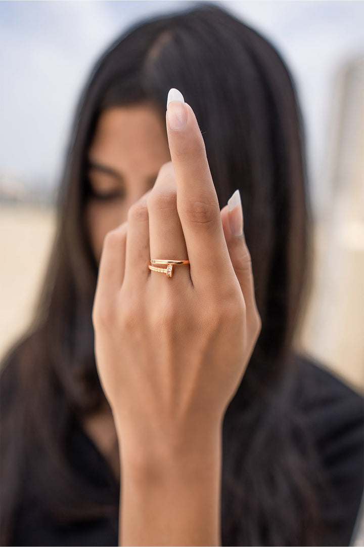 Gilded Bolt Ring