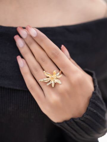 Starlit Oasis Statement Ring