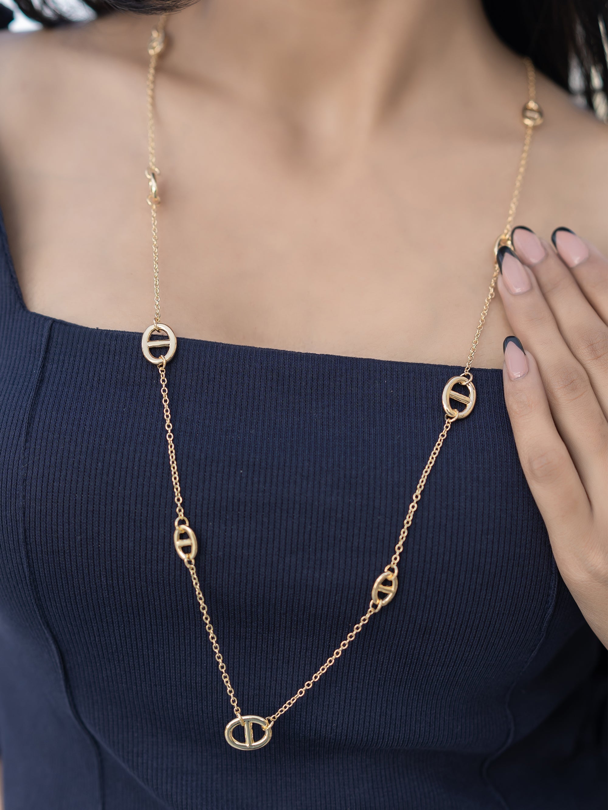 Golden Link Chain Necklace