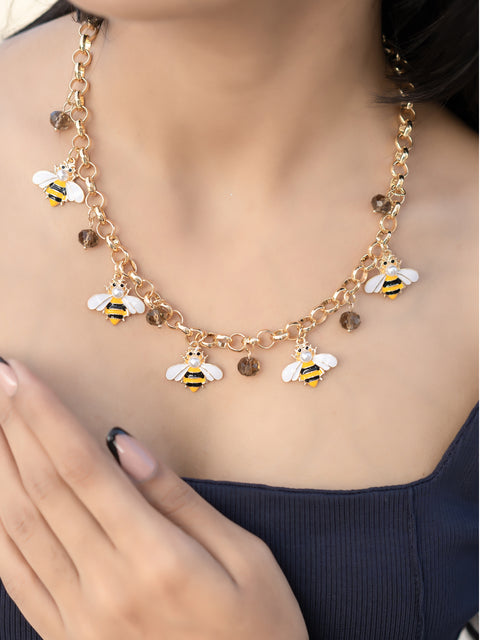 Honey Bee Charm Chain