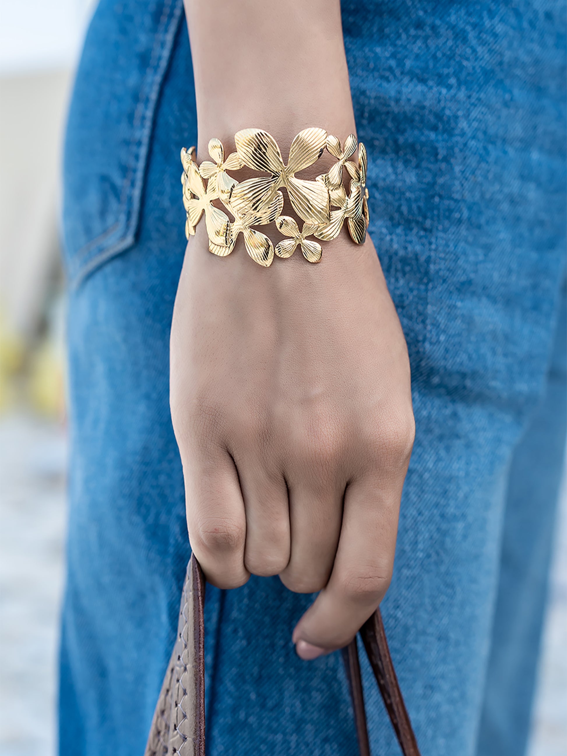 Petal Bloom Cuff Bracelet