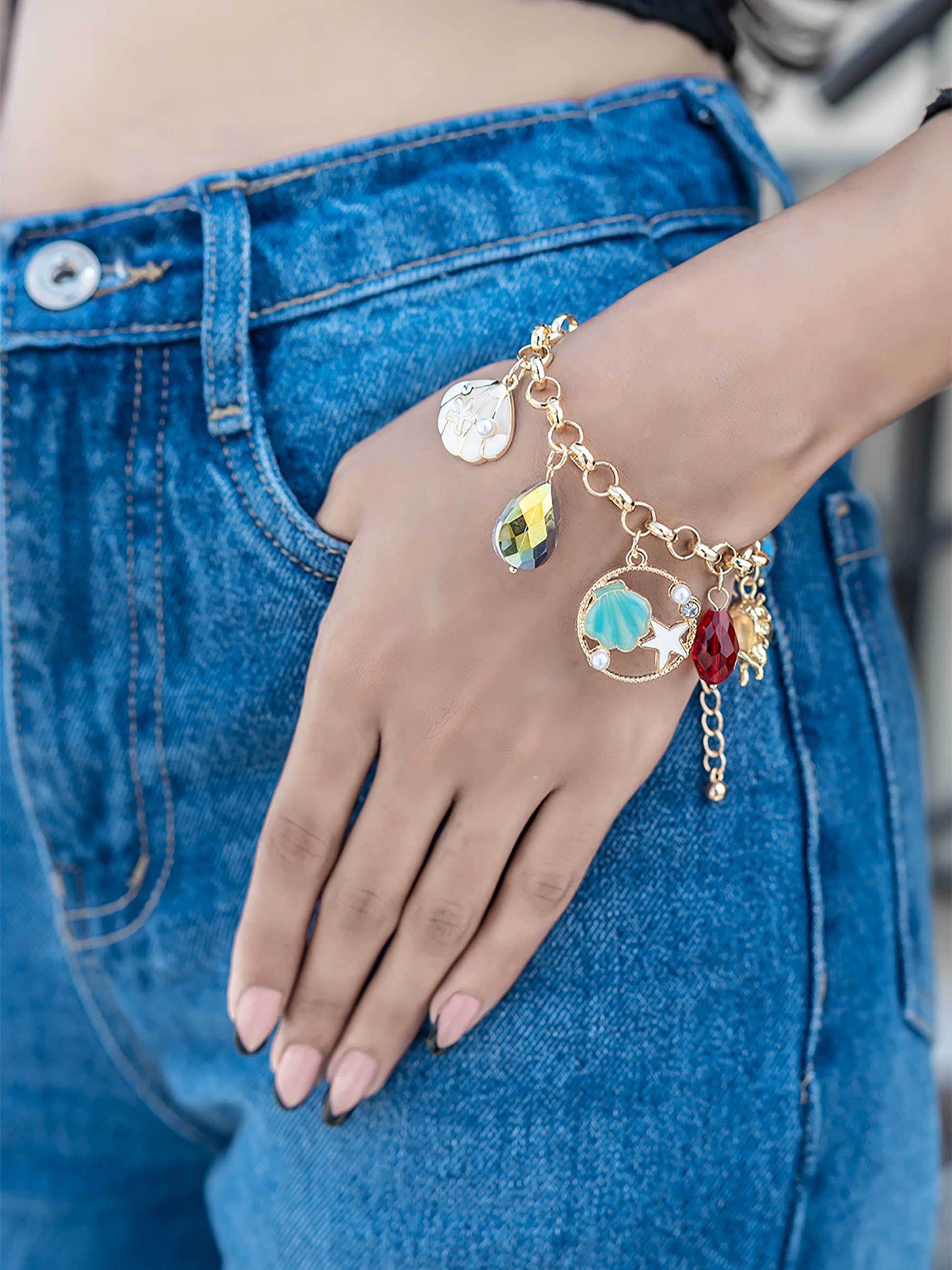 Charm Cascade Bracelet