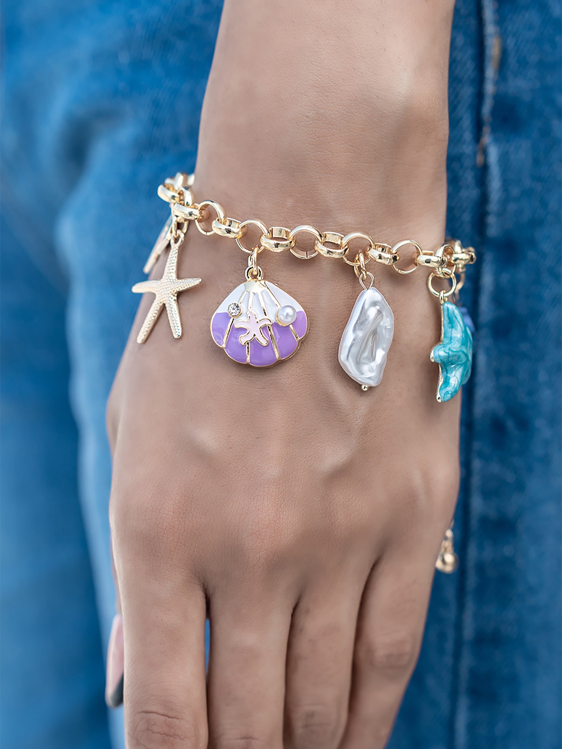 Sea Whispers Charm Bracelet