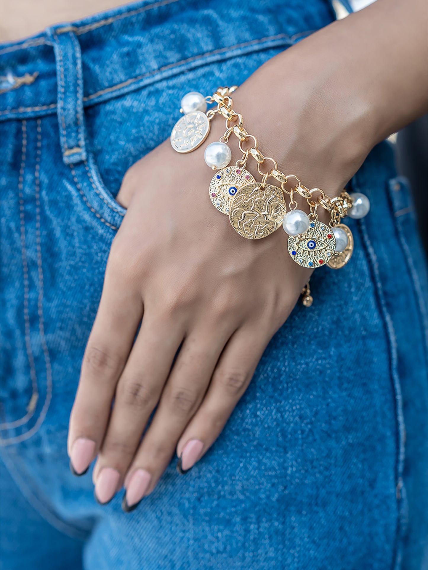 Celestial Coins Charm Bracelet