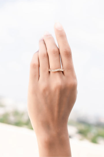 Golden Wave Ring