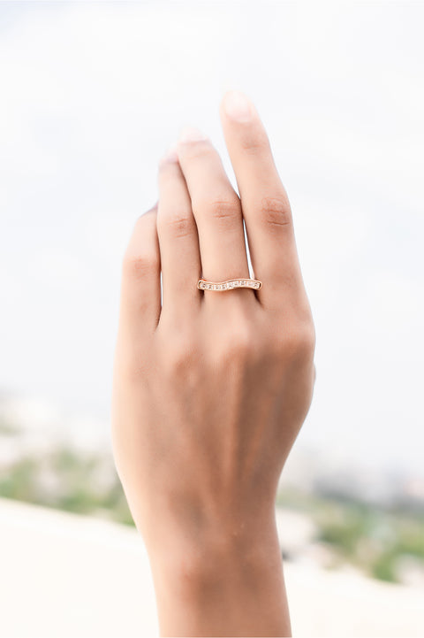 Golden Wave Ring