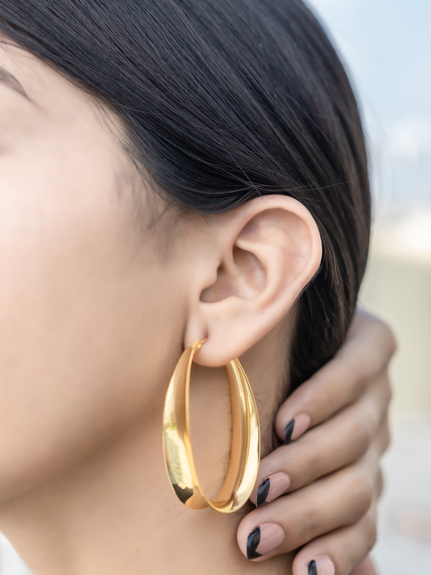 Solace Sculpted Hoops