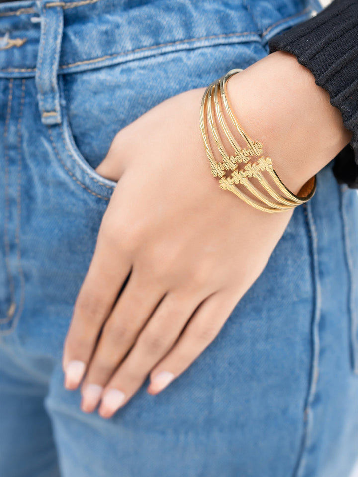Petal Multi-Strand Cuff Bracelet