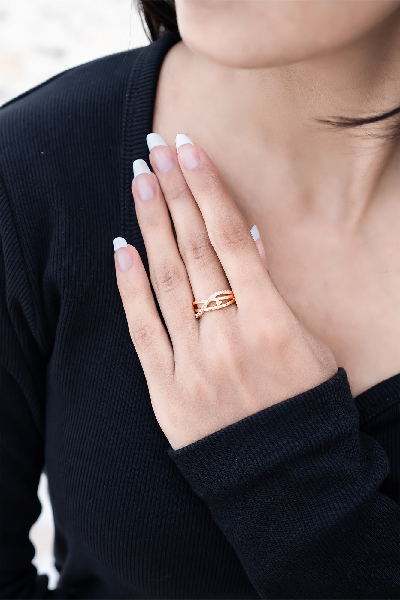 Sunlit Petal Ring