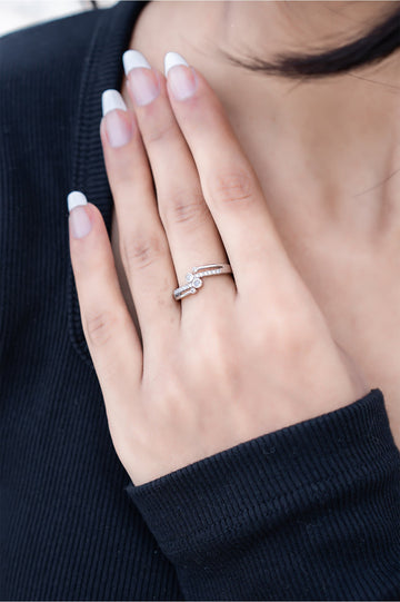 Starlit Halo Ring