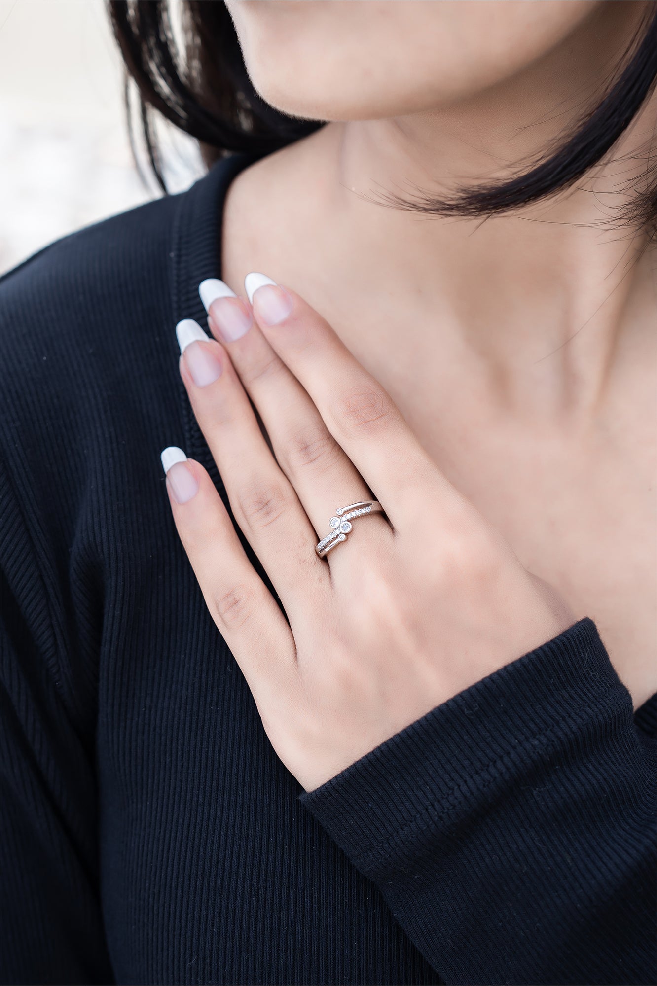 Starlit Halo Ring